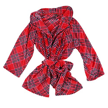 Victoria's Secret Kurzer, gemütlicher Bademantel, Rotes Karomuster, X-Large-XX-Large im Sale